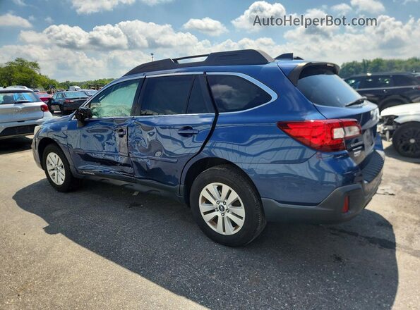 4S4BSAFC2K3303109 2019 SUBARU OUTBACK Blue Trasero izquierdo