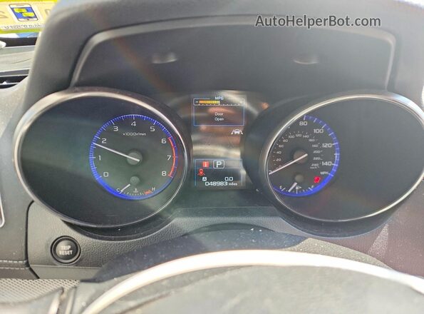 4S4BSAFC2K3303109 2019 SUBARU OUTBACK Blue Vista del cuadro de instrumentos