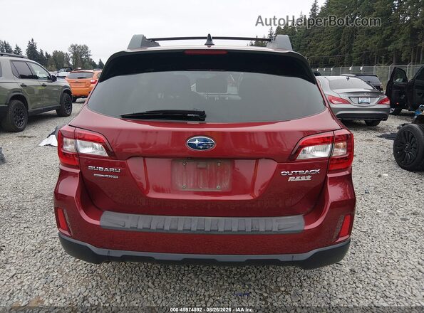 4S4BSAFC3G3308567 2016 SUBARU OUTBACK Красный 