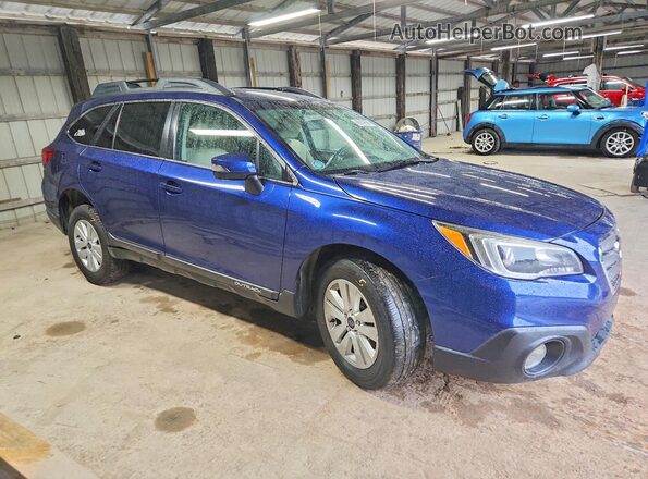 4S4BSAFC3H3398689 2017 SUBARU OUTBACK Синий Передняя правая четверть