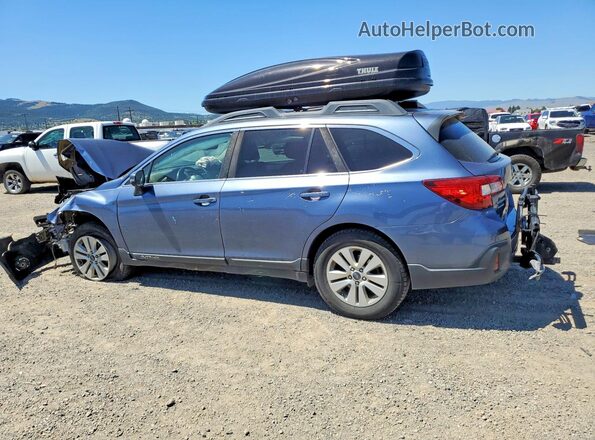4S4BSAFC3J3379226 2018 SUBARU OUTBACK Синий Задняя левая четверть
