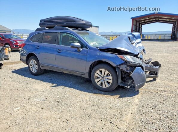4S4BSAFC3J3379226 2018 SUBARU OUTBACK Синий Передняя правая четверть