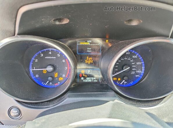 4S4BSAFC3K3375274 2019 SUBARU OUTBACK Gray Widok zestawu wskaźników
