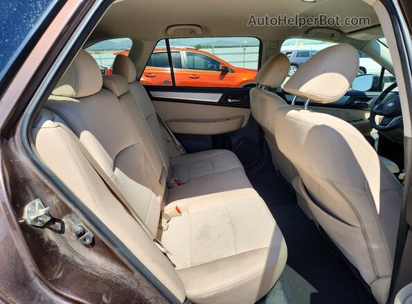 4S4BSAFC3K3375274 2019 SUBARU OUTBACK Gray Widok wnętrza z tyłu