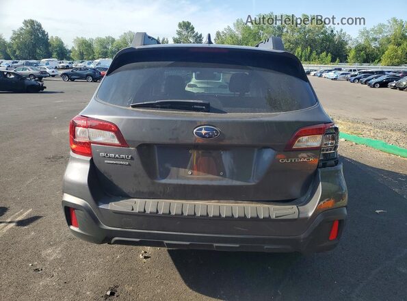4S4BSAFC4K3234715 2019 SUBARU OUTBACK Gray უკანა ხედი