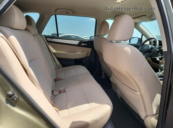 4S4BSAFC4K3359553 2019 SUBARU OUTBACK Green Widok wnętrza z tyłu