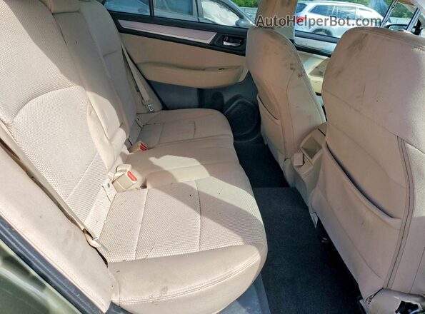 4S4BSAFC4K3380743 2019 SUBARU OUTBACK Green Вид задніх сидінь