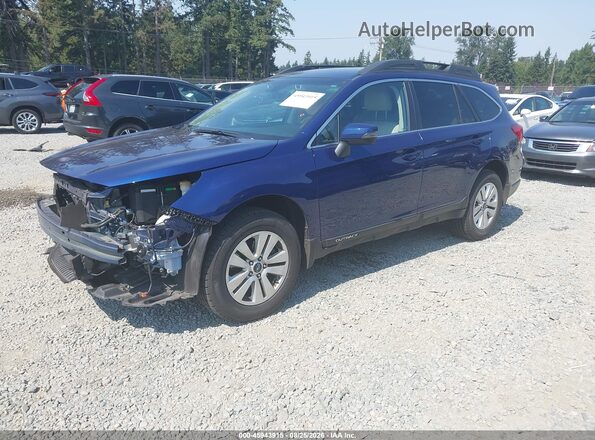 4S4BSAFC5H3210268 2017 SUBARU OUTBACK Blue წინა მარცხენა ხედი სამი მეოთხედიდან