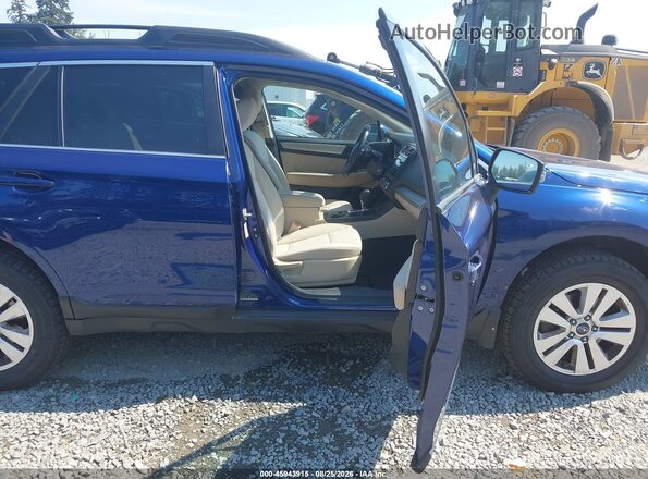 4S4BSAFC5H3210268 2017 SUBARU OUTBACK Blue წინა სალონის ხედი