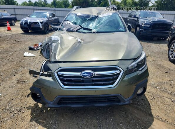 4S4BSAFC5K3383098 2019 SUBARU OUTBACK Green Front view