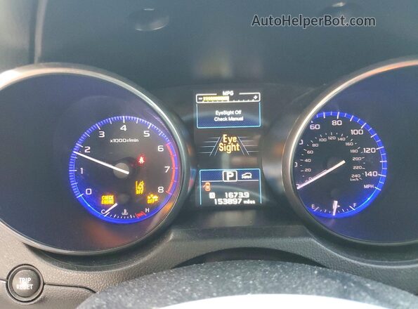 4S4BSAFC6H3406316 2017 SUBARU OUTBACK Серебряный Вид щитка приборов