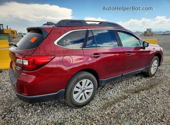 4S4BSAFC6H3428784 2017 SUBARU OUTBACK Maroon Rear right