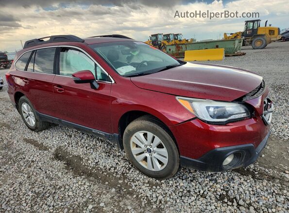 4S4BSAFC6H3428784 2017 SUBARU OUTBACK Maroon Front right