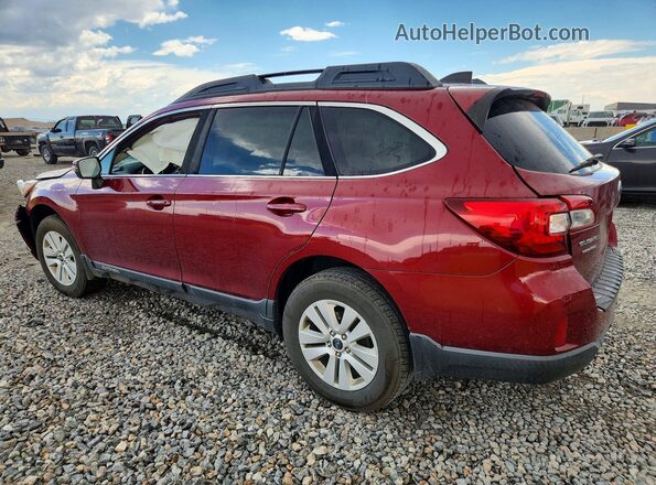 4S4BSAFC6H3428784 2017 SUBARU OUTBACK Maroon Rear left