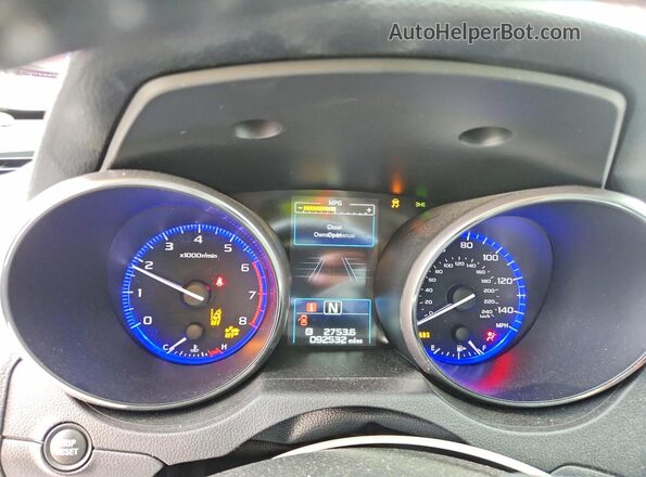 4S4BSAFC6H3428784 2017 SUBARU OUTBACK Maroon Instrument cluster view