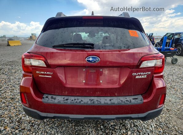 4S4BSAFC6H3428784 2017 SUBARU OUTBACK Maroon Rear view
