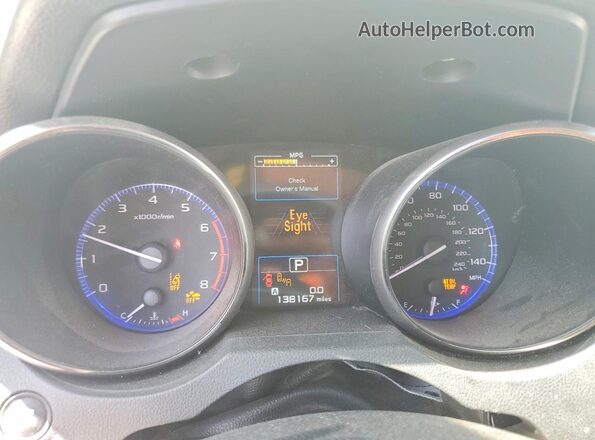 4S4BSAFC6J3256469 2018 SUBARU OUTBACK White Vista del cuadro de instrumentos