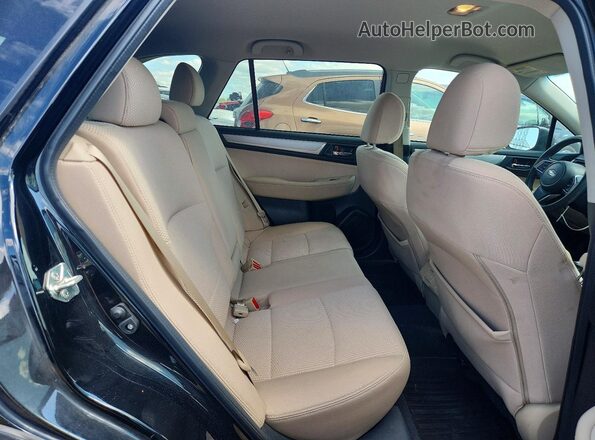 4S4BSAFC6K3390741 2019 SUBARU OUTBACK Black Вид задніх сидінь