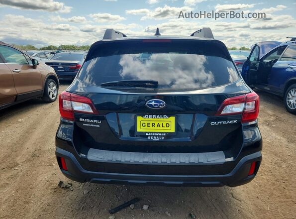 4S4BSAFC6K3390741 2019 SUBARU OUTBACK Black Вид ззаду