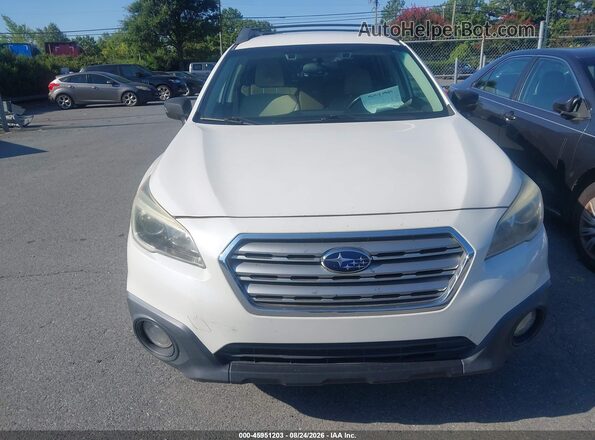 4S4BSAFC7G3219195 2016 SUBARU OUTBACK White წინა ხედი