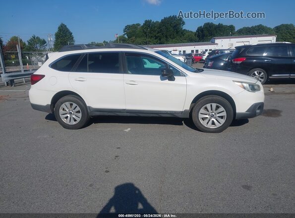 4S4BSAFC7G3219195 2016 SUBARU OUTBACK White უკანა სალონის ხედი