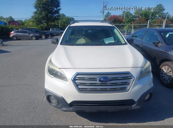 4S4BSAFC7G3219195 2016 SUBARU OUTBACK White ხელსაწყოთა პანელის ხედი