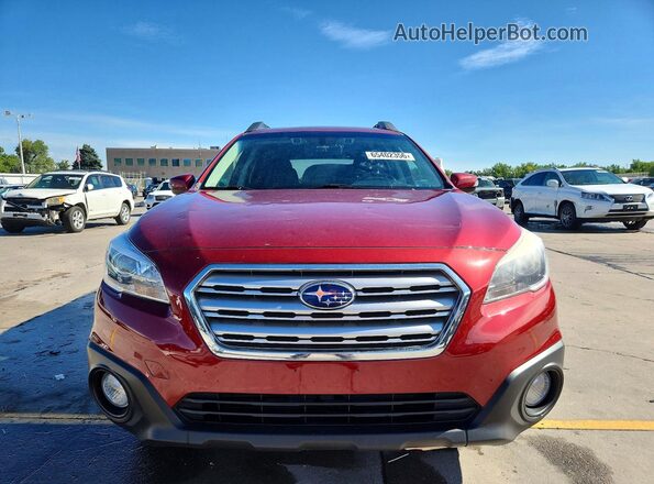 4S4BSAFC7H3383130 2017 SUBARU OUTBACK Красный Вид спереди