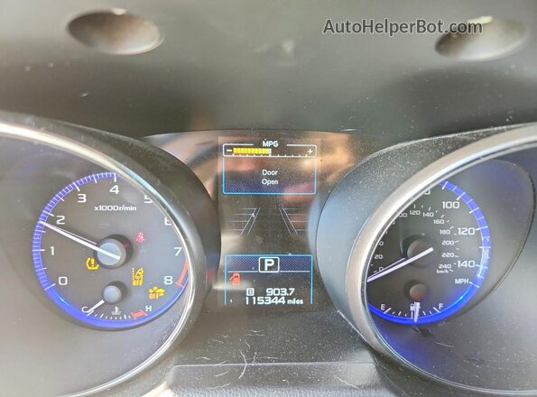 4S4BSAFC7H3383130 2017 SUBARU OUTBACK Красный Вид щитка приборов