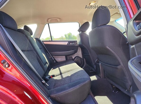 4S4BSAFC7H3383130 2017 SUBARU OUTBACK Красный Вид задней части салона