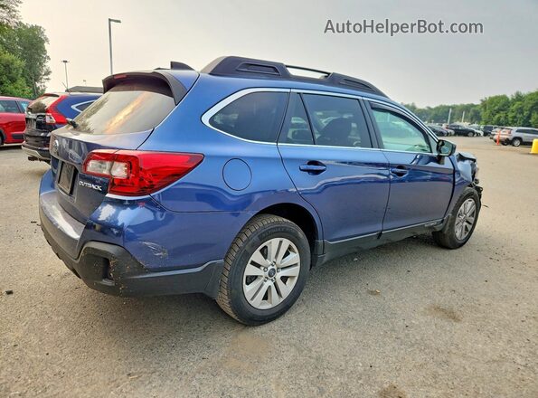 4S4BSAFC7K3216077 2019 SUBARU OUTBACK Синий Задняя правая четверть