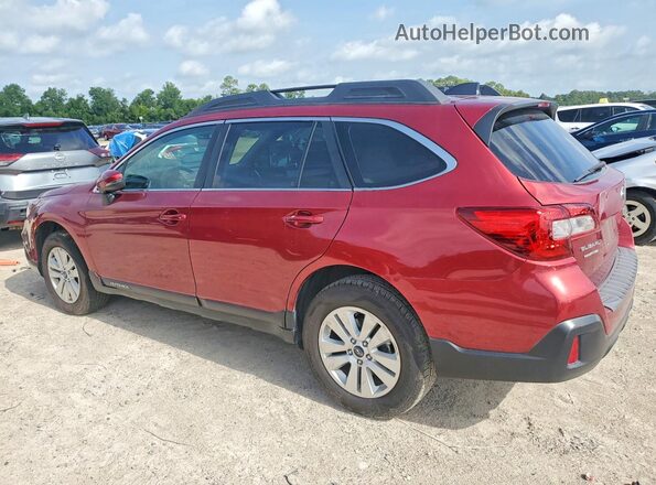 4S4BSAFC7K3289787 2019 SUBARU OUTBACK Red Trasero izquierdo