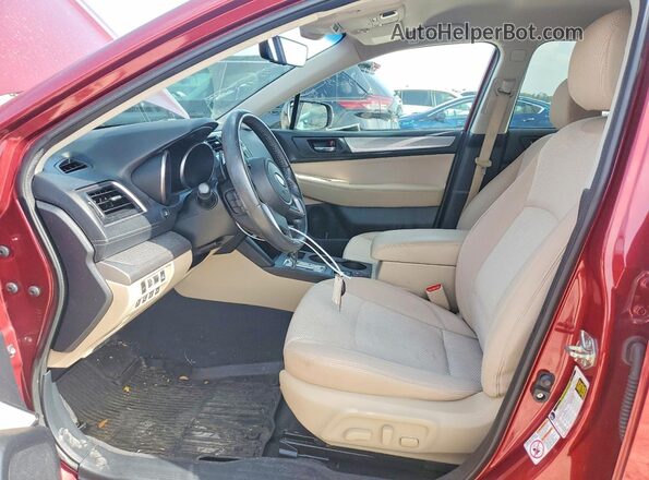 4S4BSAFC7K3289787 2019 SUBARU OUTBACK Red Vista interior delantera