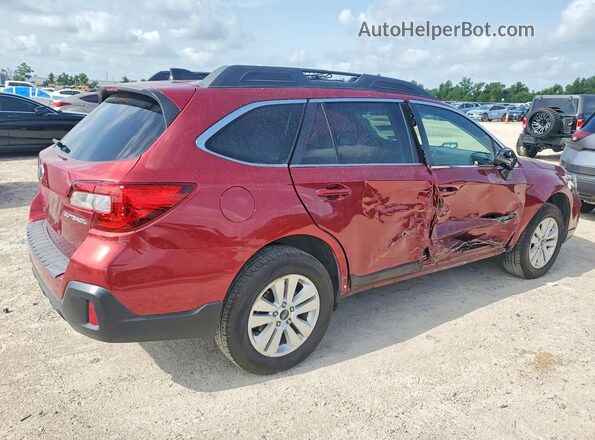 4S4BSAFC7K3289787 2019 SUBARU OUTBACK Red Trasero derecho