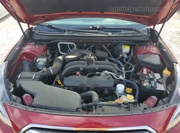 4S4BSAFC7K3289787 2019 SUBARU OUTBACK Red Vista del compartimento del motor