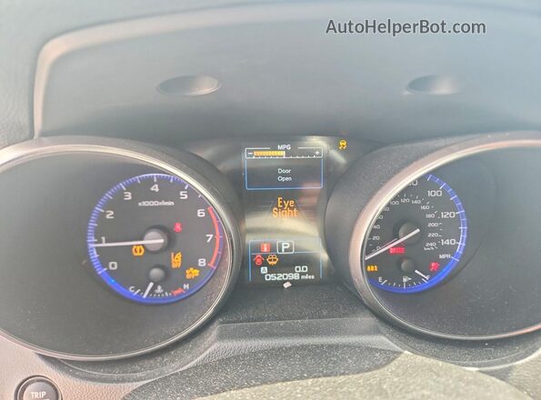 4S4BSAFC7K3396662 2019 SUBARU OUTBACK Blue Vista del cuadro de instrumentos