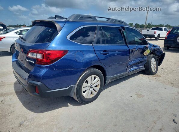 4S4BSAFC7K3396662 2019 SUBARU OUTBACK Blue Trasero derecho
