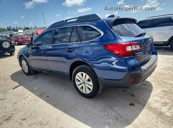 4S4BSAFC7K3396662 2019 SUBARU OUTBACK Blue Trasero izquierdo