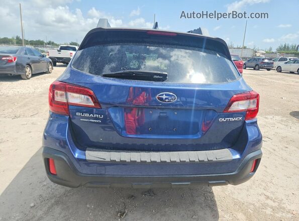 4S4BSAFC7K3396662 2019 SUBARU OUTBACK Blue Vista trasera