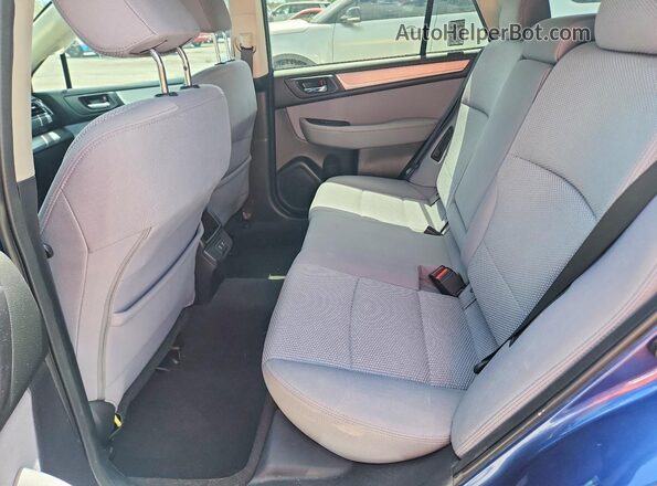 4S4BSAFC7K3396662 2019 SUBARU OUTBACK Blue Vista interior trasera