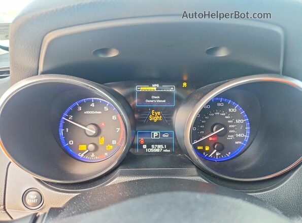 4S4BSAFC8J3392781 2018 SUBARU OUTBACK Blue Widok zestawu wskaźników
