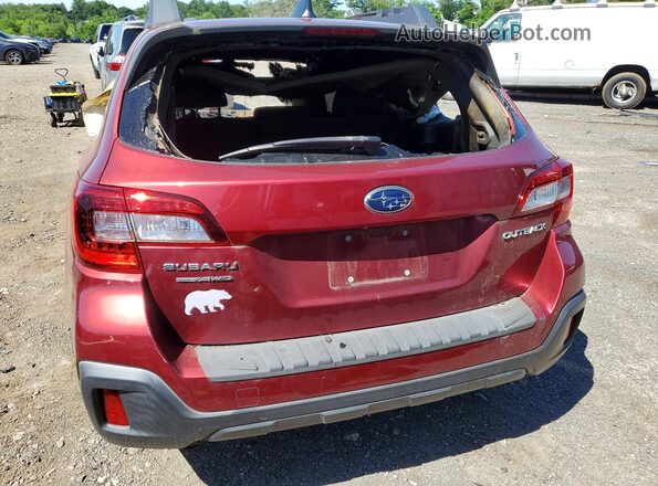 4S4BSAFC8K3308458 2019 SUBARU OUTBACK Red Widok z tyłu