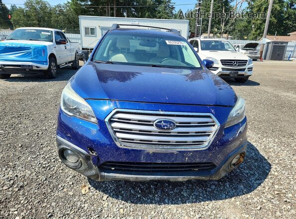 4S4BSAFC9G3290706 2016 SUBARU OUTBACK Blue Front view