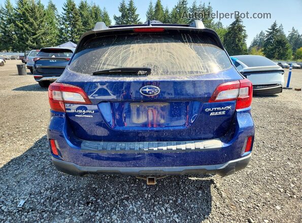 4S4BSAFC9G3290706 2016 SUBARU OUTBACK Blue Rear view