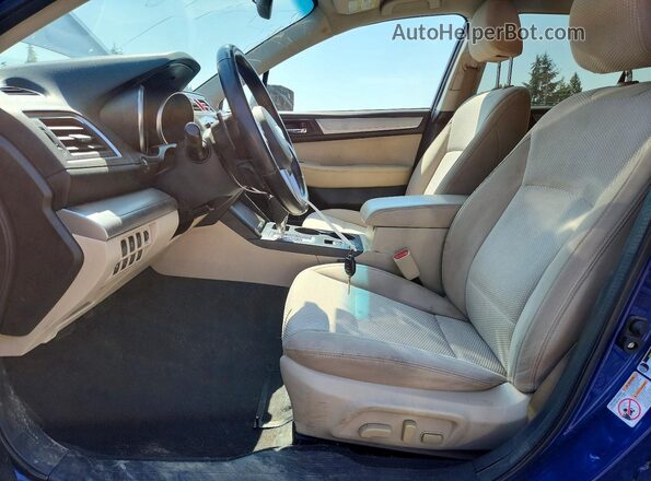 4S4BSAFC9G3290706 2016 SUBARU OUTBACK Blue Front interior view
