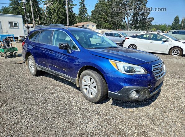 4S4BSAFC9G3290706 2016 SUBARU OUTBACK Blue Front right