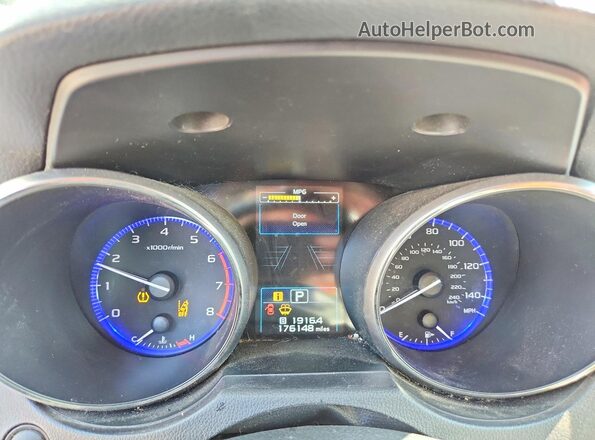 4S4BSAFC9G3290706 2016 SUBARU OUTBACK Blue Instrument cluster view