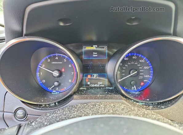 4S4BSAFC9H3382285 2017 SUBARU OUTBACK Green Instrument cluster view