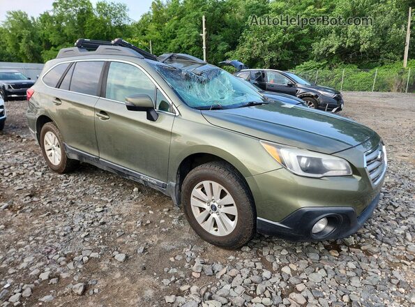 4S4BSAFC9H3382285 2017 SUBARU OUTBACK Green Front right