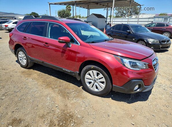 4S4BSAFC9J3284640 2018 SUBARU OUTBACK Burgundy Front right