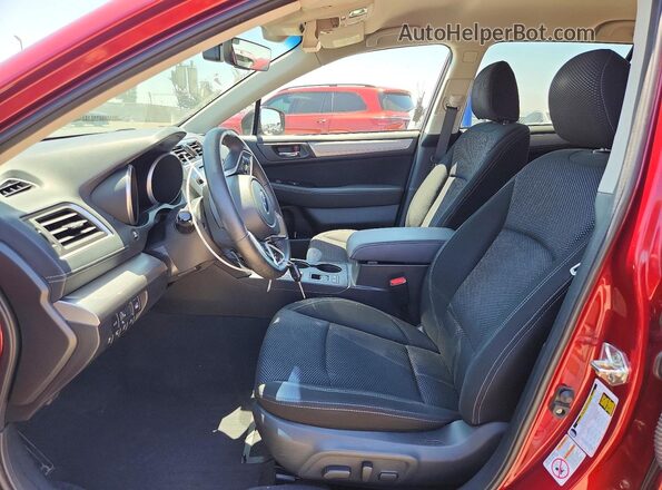 4S4BSAFC9J3284640 2018 SUBARU OUTBACK Burgundy Front interior view